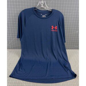 Under Armour Men’s Freedom Tech Navy Short Sleeve T-Shirt M New